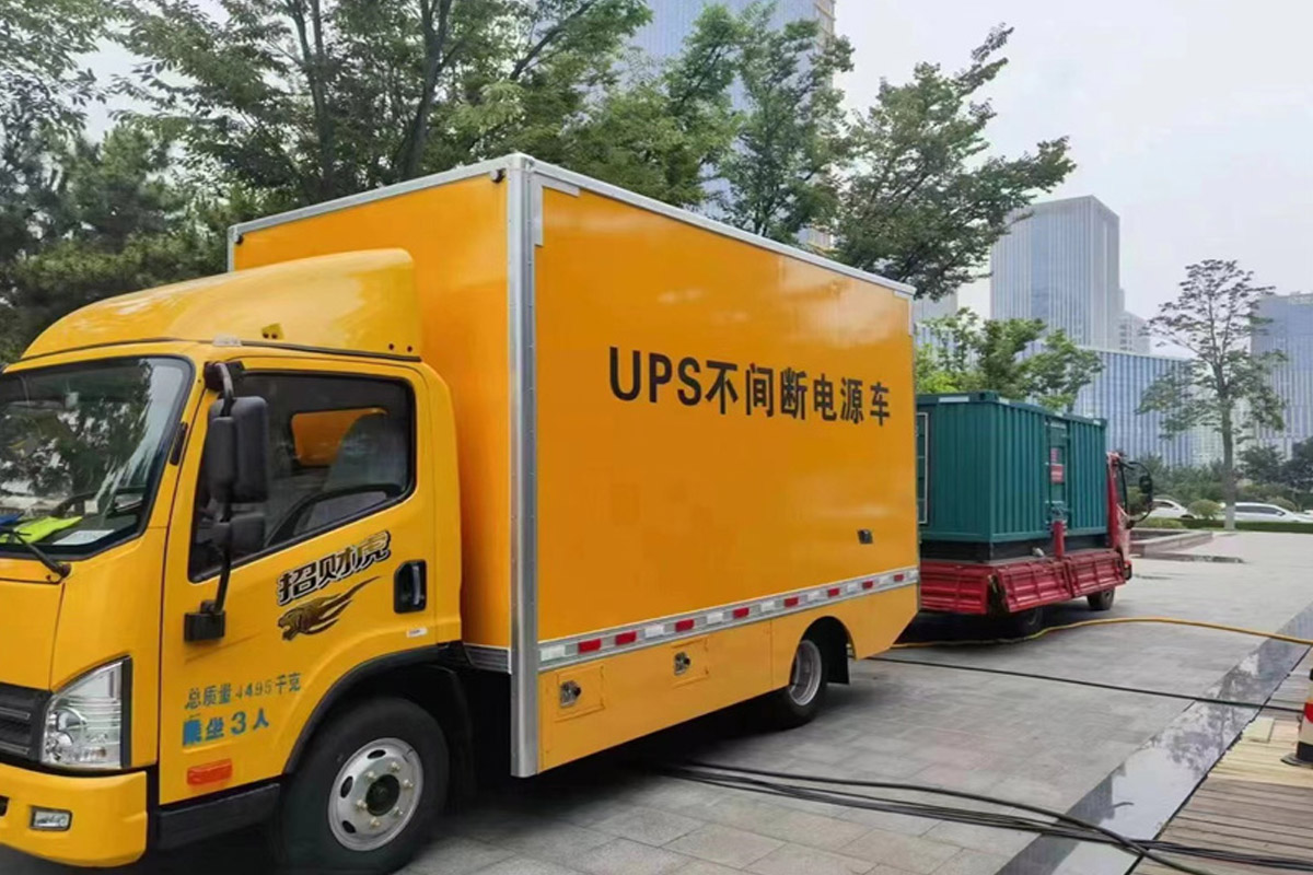 甘南发电机租赁施工现场