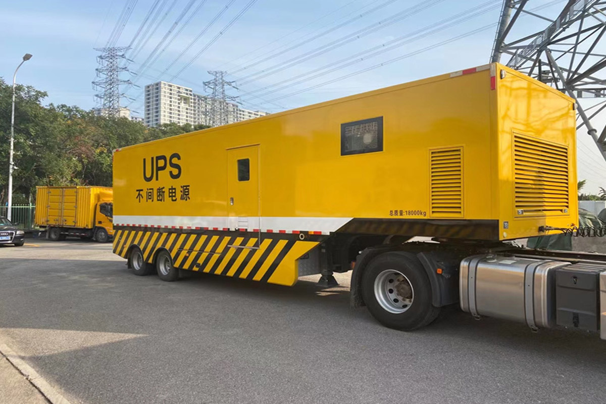 甘南发电机租赁施工现场